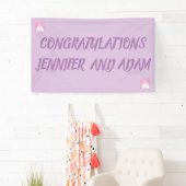 自分のバナーをデザイン結婚する 横断幕 (インサイチュ)