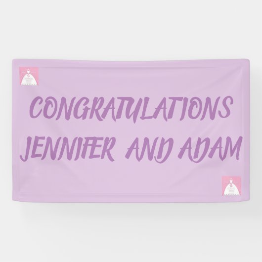 自分のバナーをデザイン結婚する 横断幕 (横)