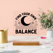 自分のバランスを見つける アクリルサイン (ウェディング)