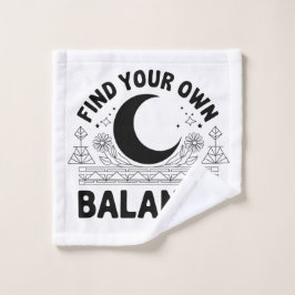 自分のバランスを見つける ウォッシュタオル