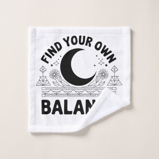 自分のバランスを見つける ウォッシュタオル (ウォッシュタオル)