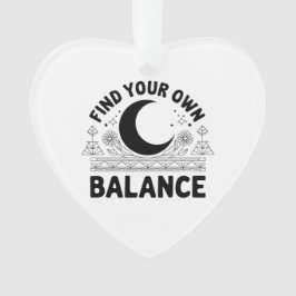 自分のバランスを見つける オーナメント