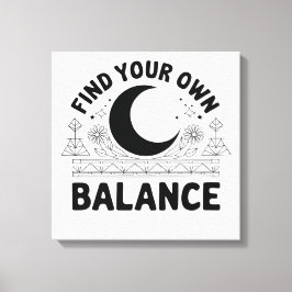 自分のバランスを見つける キャンバスプリント