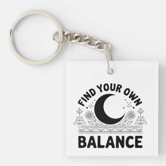 自分のバランスを見つける キーホルダー (正面)