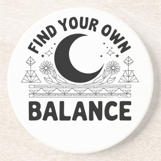 自分のバランスを見つける コースター (正面)