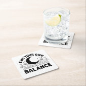 自分のバランスを見つける スクエアペーパーコースター (インサイチュ)