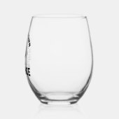 自分のバランスを見つける ステムなしワイングラス (左)