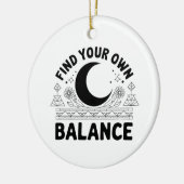 自分のバランスを見つける セラミックオーナメント (左)