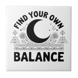 自分のバランスを見つける タイル