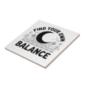 自分のバランスを見つける タイル (側面)