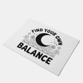 自分のバランスを見つける ドアマット (アングル)