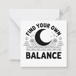 自分のバランスを見つける ノートカード