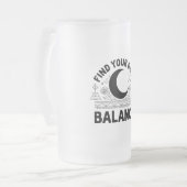 自分のバランスを見つける フロストグラスビールジョッキ (正面左)