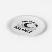 自分のバランスを見つける ペーパープレート (アングル)