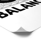 自分のバランスを見つける ポスター (角)