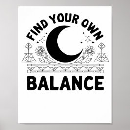 自分のバランスを見つける ポスター