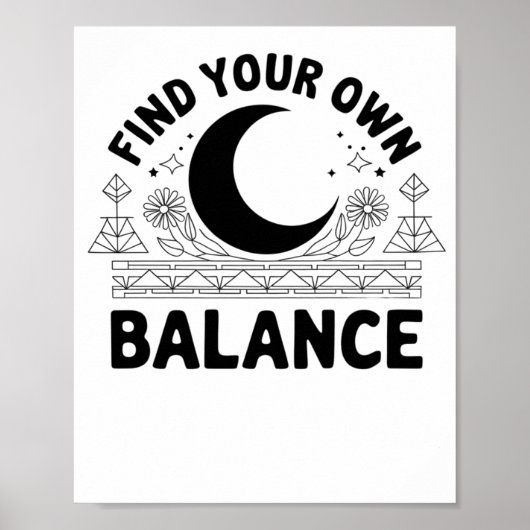 自分のバランスを見つける ポスター (正面)