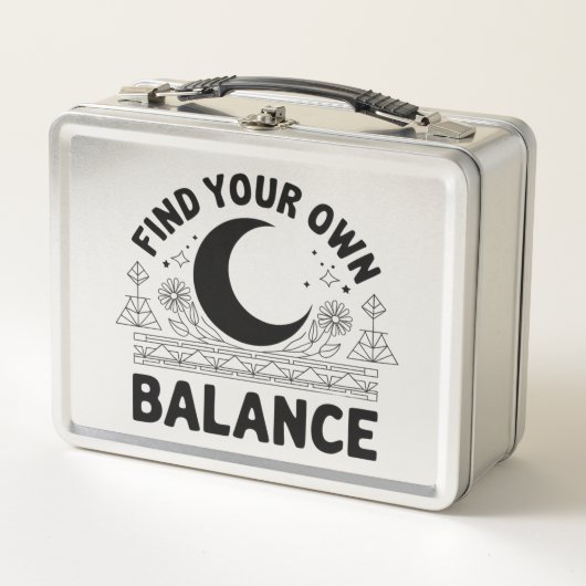 自分のバランスを見つける メタルランチボックス (正面)