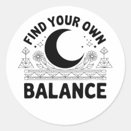 自分のバランスを見つける ラウンドシール