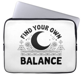 自分のバランスを見つける ラップトップスリーブ