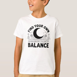 自分のバランスを見つける Tシャツ