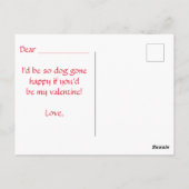 自分のバレンタインデーに色を付子供へける ポストカード (裏面)