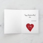 自分のバレンタインデータイポグラフィを作成 シーズンカード (内部)