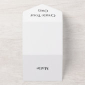 自分のバレンタインデーパーティーの作成RSVPホワイト オールインワン招待状 (外側)