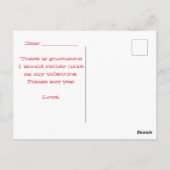 自分のバレンタインデー子供へンに色を付ける(女の子格言) ポストカード (裏面)