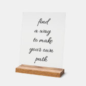 自分のパスのアクリル記号 アクリルサイン (傾斜)