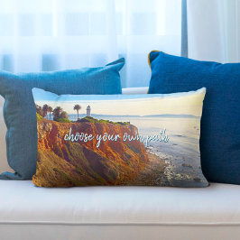 自分のパスを選択ライトハウス海崖の写真 ランバークッション