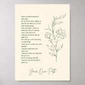 自分のパスフローラカスタムポス感動的ター ポスター (正面)