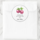 自分のパッションフルーツラベルのための手作り ラウンドシール (バッグ)