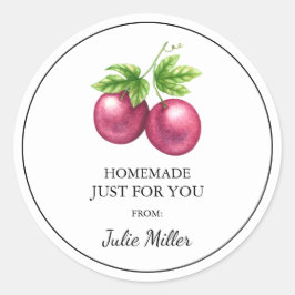 自分のパッションフルーツラベルのための手作り ラウンドシール