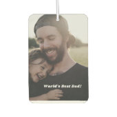 自分のパパと子供のフォトカーのAir Freshnerを追加 カーエアーフレッシュナー (正面)