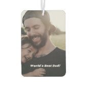 自分のパパと子供のフォトカーのAir Freshnerを追加 カーエアーフレッシュナー (裏面)