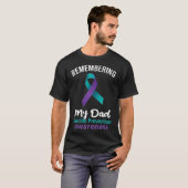 自分のパパ自殺防止認識度 Tシャツ (正面フル)