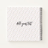自分のパーソナライズされたポメラニア犬 ノートブック (裏面)