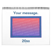 自分のパーソナライズされた写真を追加するDIYカレンダー カレンダー (カバー)