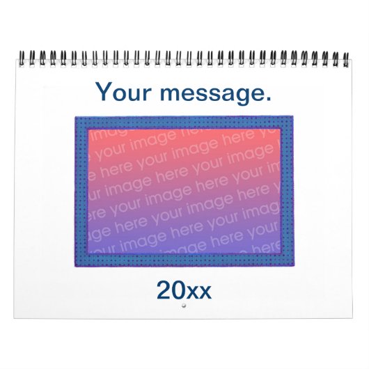 自分のパーソナライズされた写真を追加するDIYカレンダー カレンダー (カバー)