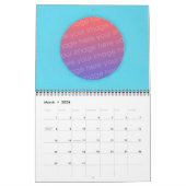 自分のパーソナライズされた写真を追加するDIYカレンダー カレンダー (3月 2026)