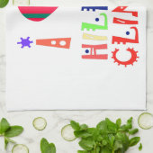 自分のヒラリー感動的ラブ引用文を作成 キッチンタオル (折り畳み)