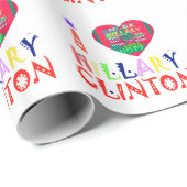 自分のヒラリー感動的ラブ引用文を作成 ラッピングペーパー (ロールコーナー)