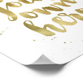 自分のヒーローになる |金フェイク箔アートプリント ポスター (角)