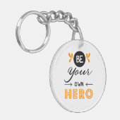 自分のヒーローになれ キーホルダー (正面左)