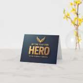 自分のヒーローのグリーティングカードになる カード (黄色い花)