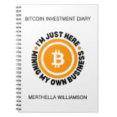 自分のビジネスおもしろいを採掘するBitcoin投資 ノートブック (正面)