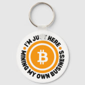 自分のビジネスおもしろいBITCOINのマイニング キーホルダー (裏面)