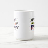 自分のビジネスことわざに注意おもしろいする コーヒーマグカップ (中央)