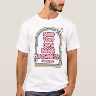 自分のビジネスに注意 – Tim Walz -レトロ Tシャツ